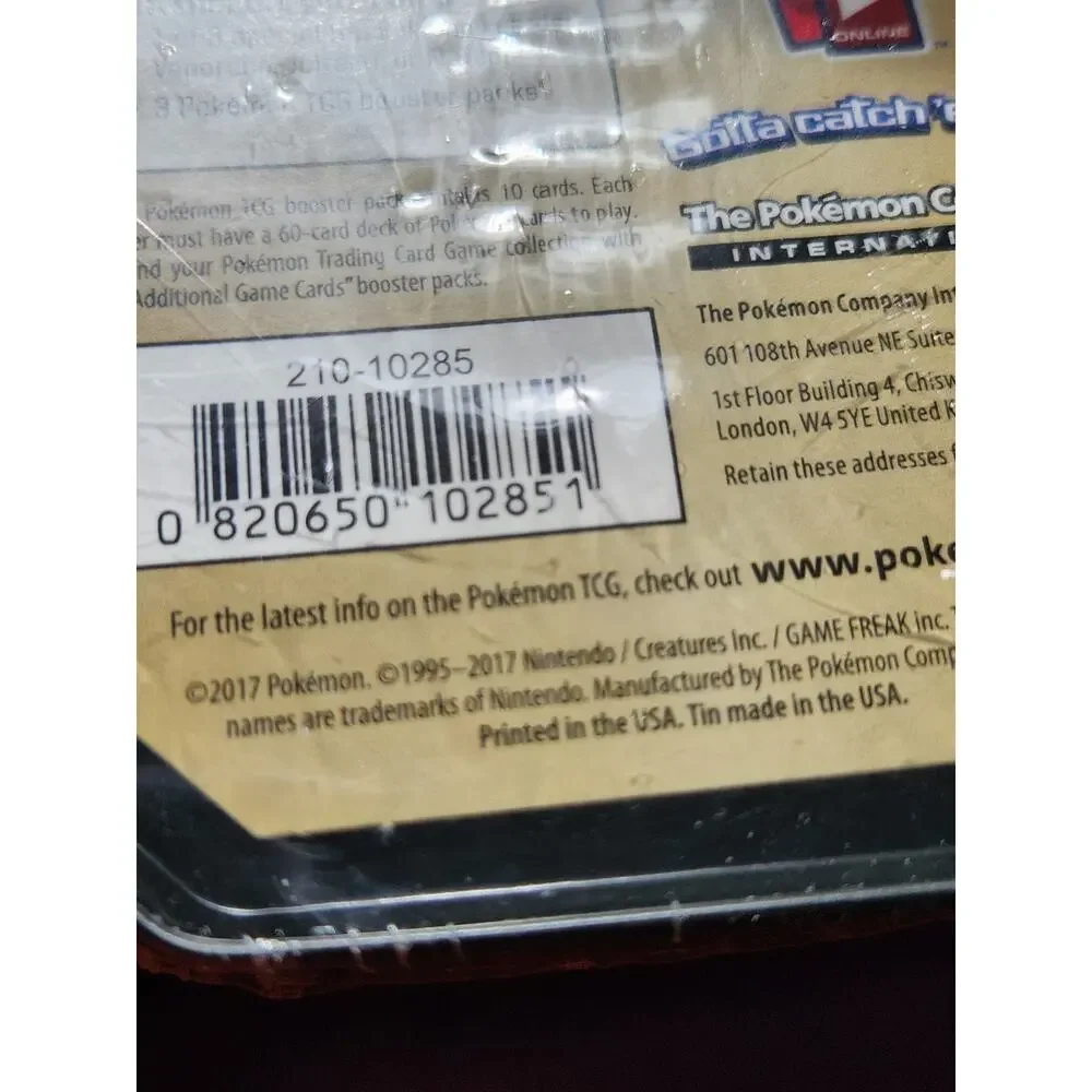 Pokemon TCG XY Triple Effect Tin Sealed Vaporeon Ancient Origins Roaring Skies